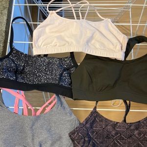 LULU SAVINGS BUNDLE: 5 size 4 Sport Bras